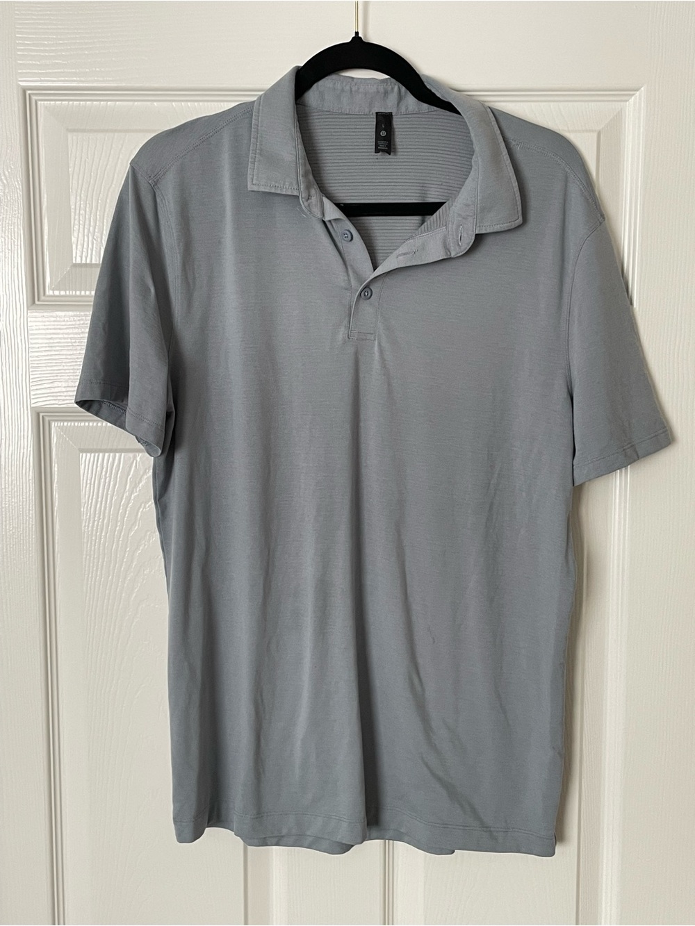 LULULEMON Evolution Short-Sleeve Polo Shirt - Mens Size Large - Solar Gray